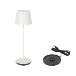 Lampara Redonda Blanca Y Cargador Luzerneø7.5X25C
