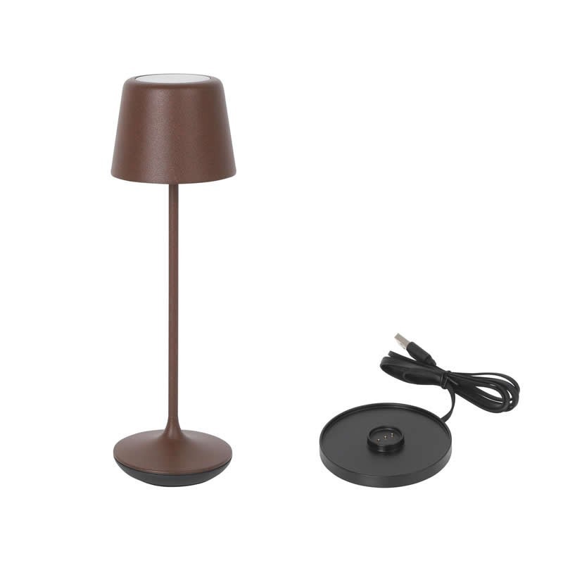 Lampara Redonda Corten Y Cargador Luzerneø7.5X25C