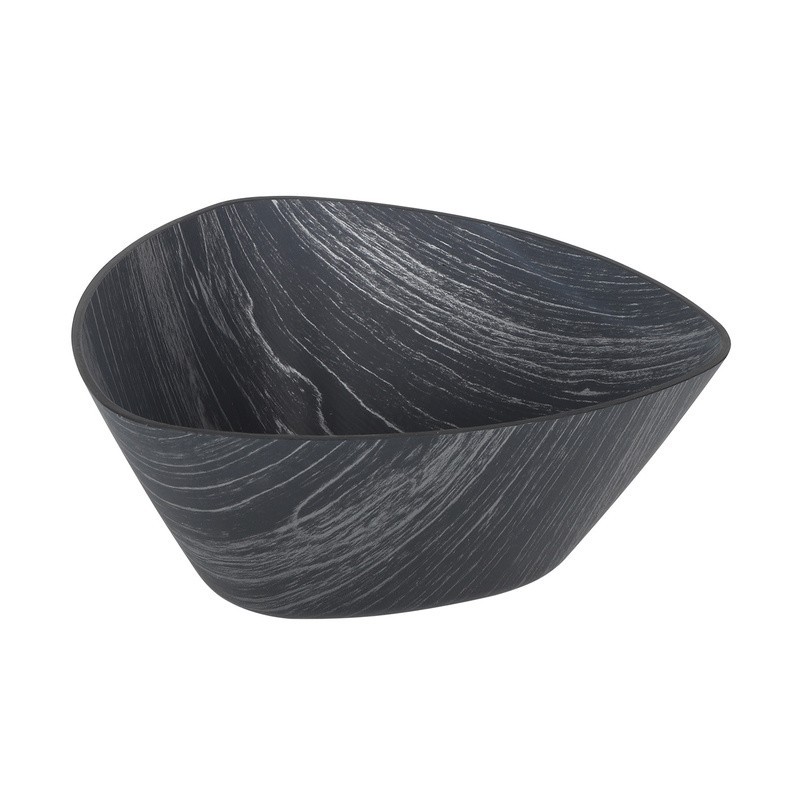 Ensaladera Negra Triangular Ps 20X20X9Cm