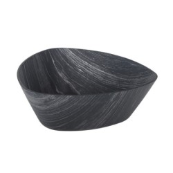 Ensaladera Negra Triangular Ps 24X24X10,5Cm