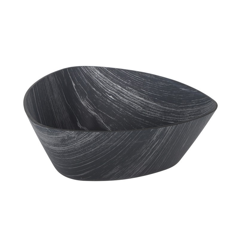 Ensaladera Negra Triangular Ps 24X24X10,5Cm