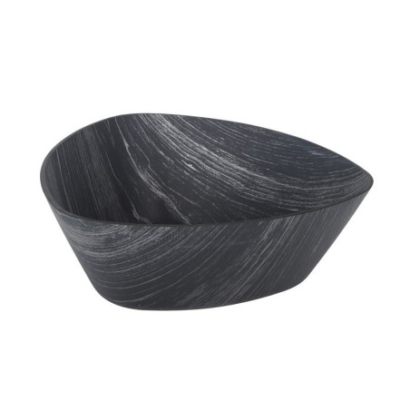 Ensaladera Negra Triangular Ps 24X24X10,5Cm