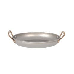 Fuente Oval Plata Vieja Inox Vint,20.5Cmx15
