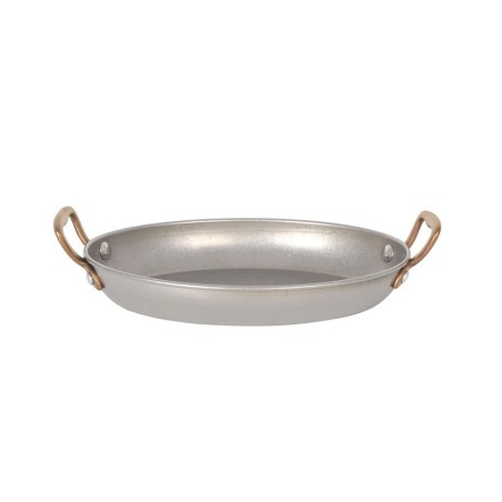 Fuente Oval Plata Vieja Inox Vint,20.5Cmx15