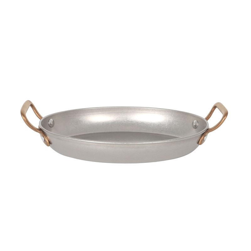 Fuente Oval Plata Vieja Inox Vintage22X16,5