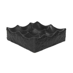 Plato 7 Compartiment. Cantabro20X20X6Cm Negro