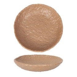 Plato Hondo Marron Beige 22.5X4,5Cm