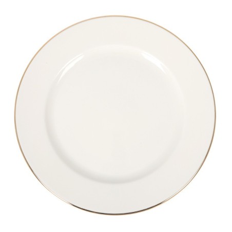 Plato Llano Banquet Filo Oro 25X2.5Cm