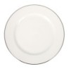 Plato Llano Banquet Filo Plata 25X2.5Cm