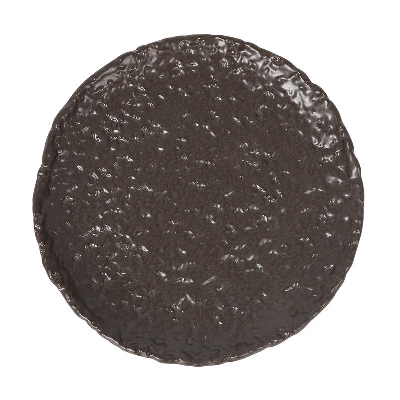 Plato Llano Marron Oleiro 23.5X2Cm