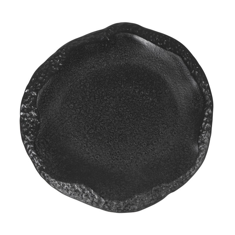 Plato Llano Piantao 25X2Cm Negro