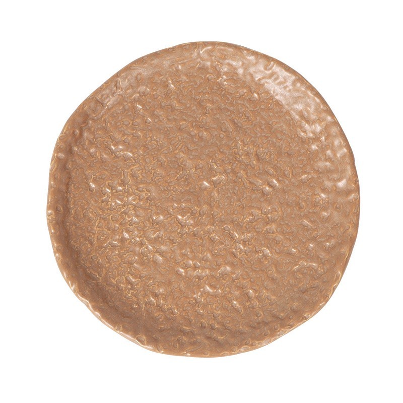 Plato Postre Beige Oleiro 21X2Cm