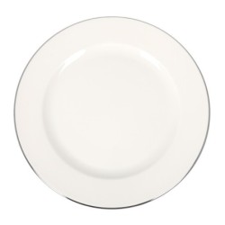 Plato Presentacion Banquet Filo Plata 30X2.5Cm