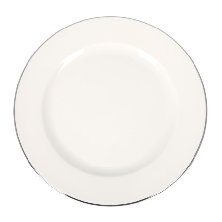 Plato Presentacion Banquet Filo Plata 30X2.5Cm