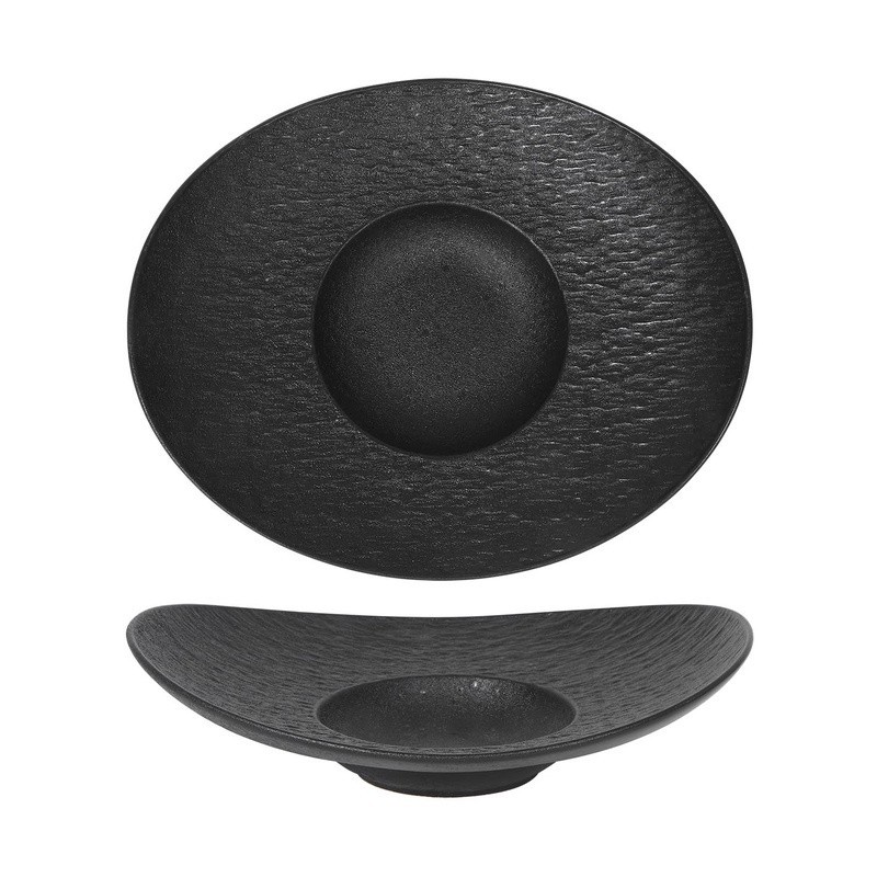 Plato Risotto Cantabro 27X22.5X6Cm Negro