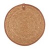 Salvamantel Seagrass Ribete Piel 30Cm