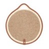 Salvamantel Yute Ribete Piel 30Cm