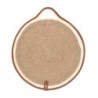 Salvamantel Yute Ribete Piel 35Cm