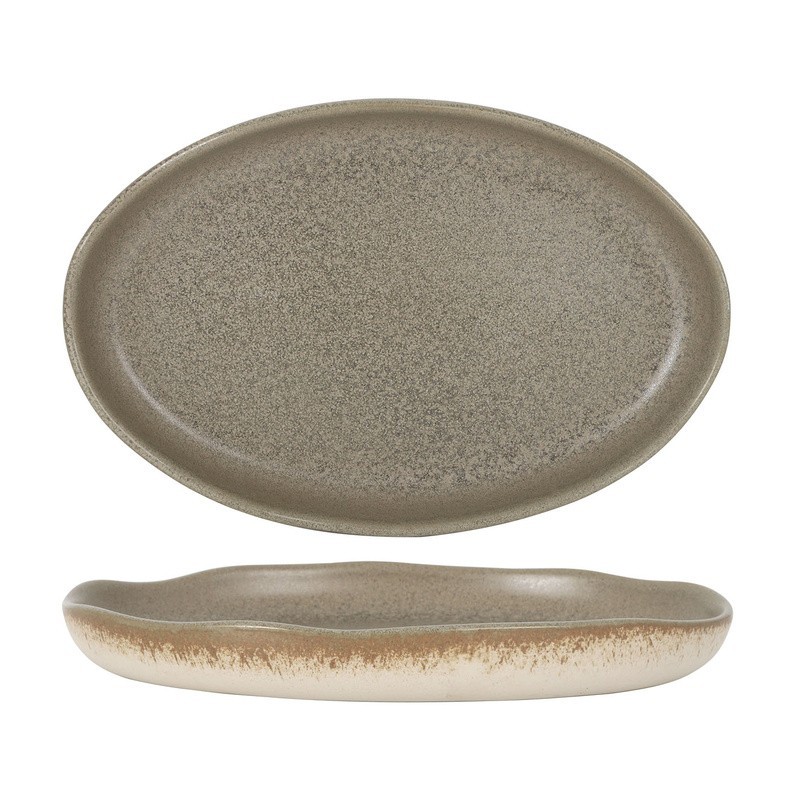 Plato Ovalado Adelfa Cresta 24*16 Cm