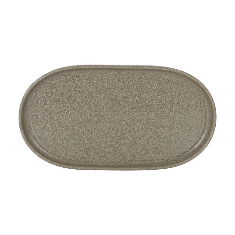 Plato Ovalado Ondulado Adelfa 33*18