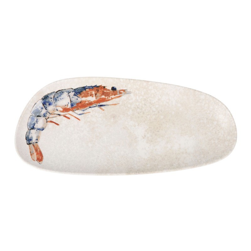 Bandeja Oval Vago Gamba Coralya 36X17Cm