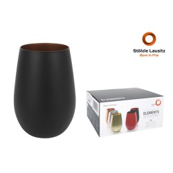 Vaso Negrobronce El. Metalic 46.5Cl 8.5X12Cm