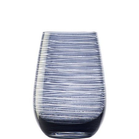 Vaso Azul Ahumado Twister  46.5Cl 8.5X12Cm