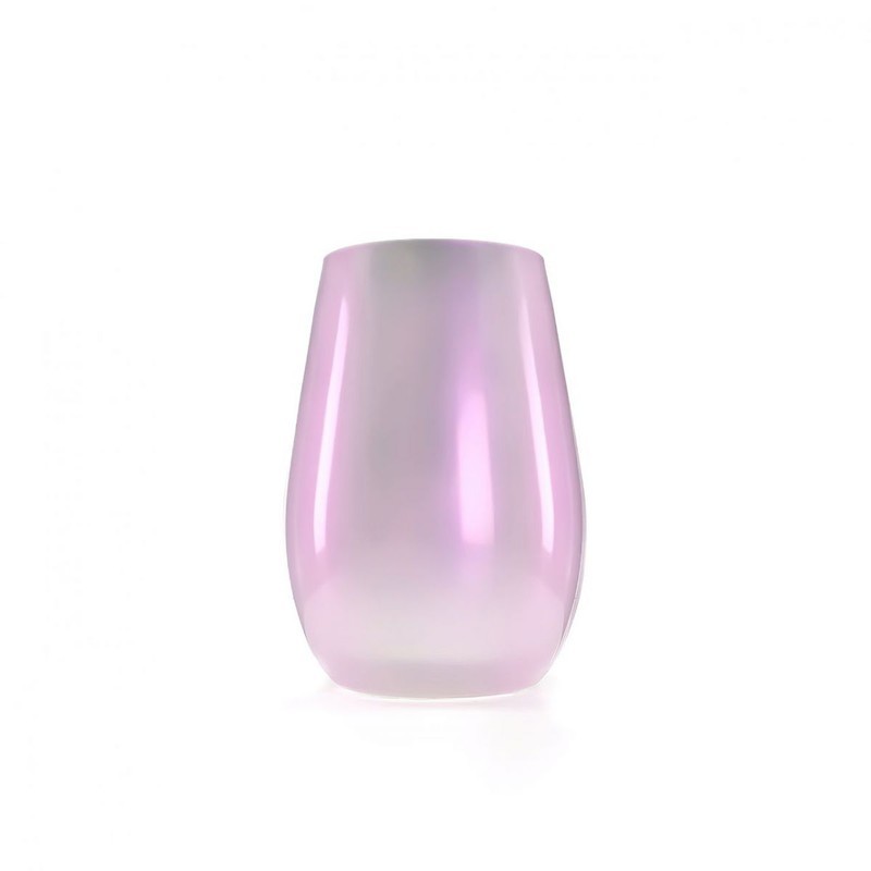 Vaso Iodine Mirrors Blanco  46.5Cl 8.5X12Cm