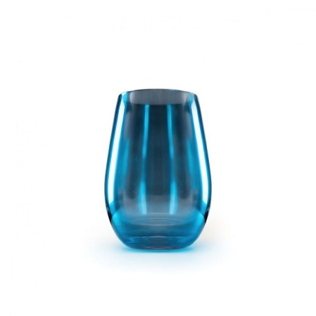 Vaso Azul Mirrors  46.5Cl 8.5X12Cm