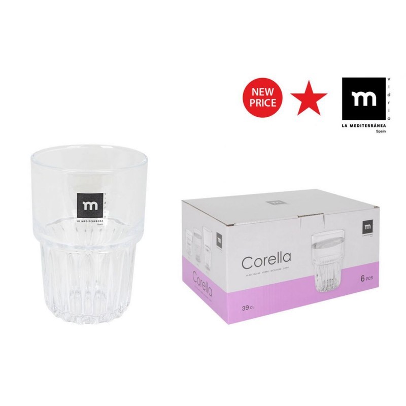 Set 6 Vasos 390Ml Corella Md