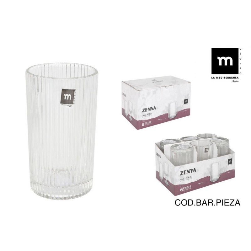 Vaso Alto Zenya 420Cc Transp.