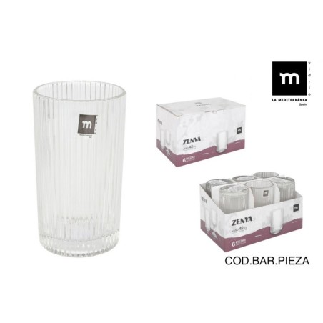 Vaso Alto Zenya 420Cc Transp.