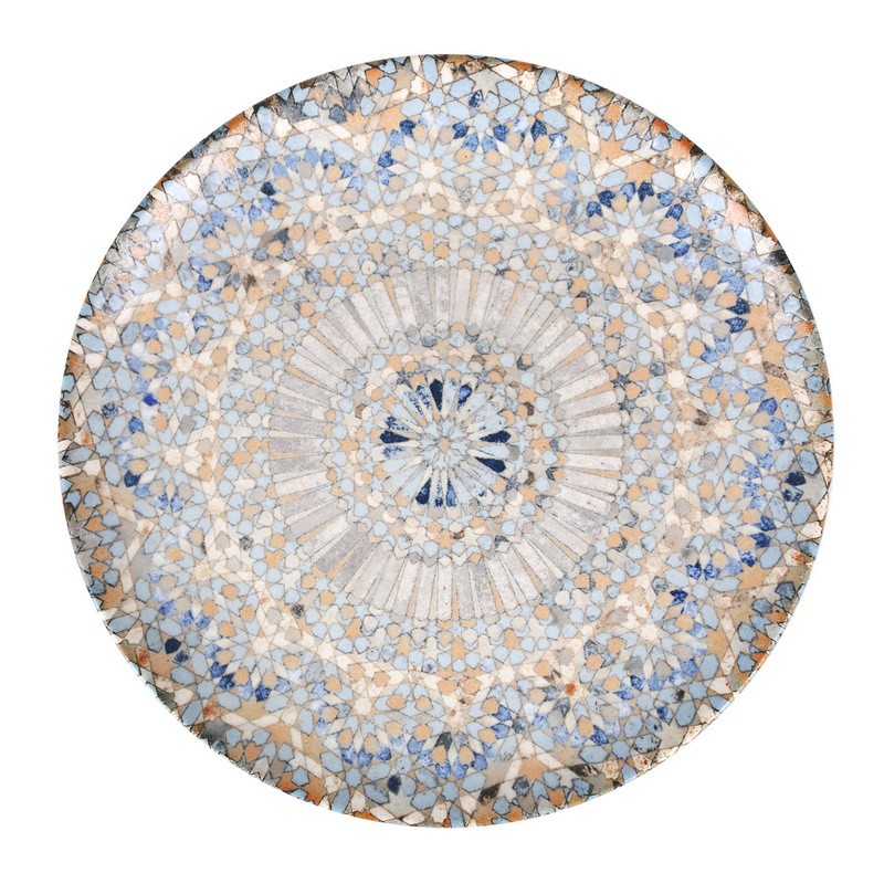Plato Presentacion Gourmet Mosaico 30X3Cm
