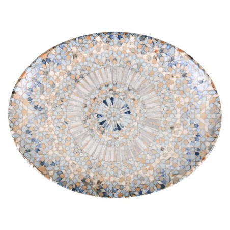 Bandeja Oval Mosaico 31X24X2.5Cm