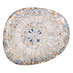 Plato Postre Tango Mosaico 24X19.5Cm