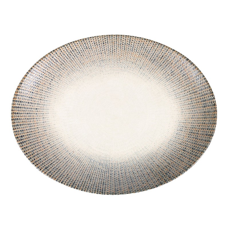 Bandeja Oval Braid 31X24X2.5Cm