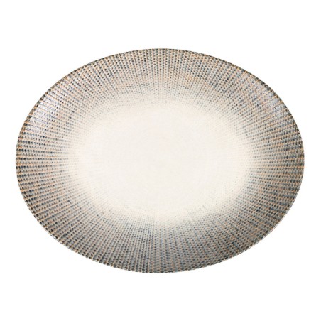 Bandeja Oval Braid 31X24X2.5Cm