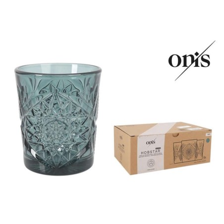 (5632) Vaso Hobstar Verde 35Cl 8.9X10.6Cm