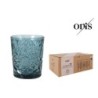 & (13206) Vaso Hobstar Azul Dof 35Cl 8.9X10.6Cm
