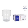 Set 6 Vasos Transparente 16Cl Apilable