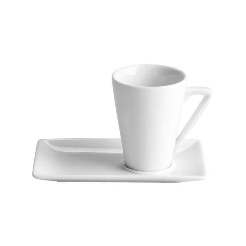 Taza Cafe 6 Cl Ø5X6.5 Cm C/ Plato 12.5X8X1 Cm _M