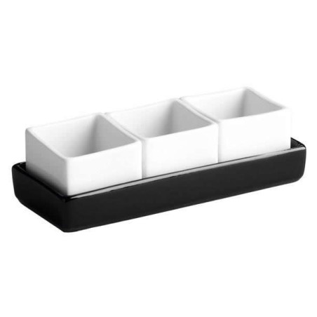 Salseras Cebra 4X4X2.5Cm. 2.5 Cl 3 U. C/ Bandeja
