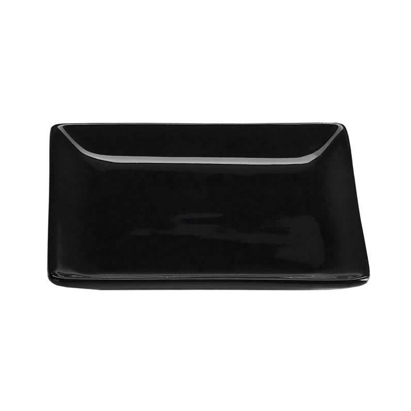 Plato Negro 12X12X1.5 Cm _Ming
