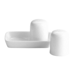 & Salero Y Pimentero C/ Bandeja 12X7X6 Cm